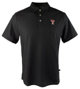 Tommy Bahama Men's Texas Tech Short Sleeve Polo Shirt Black Medium
